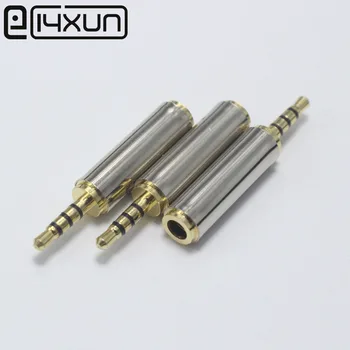 EClyxun 10pcs/lote de Teléfono Auricular Adaptador de 2.5 mm macho a 3.5 mm hembra adaptador de 2.5 a 3.5 Macho a conector Hembra conector socket
