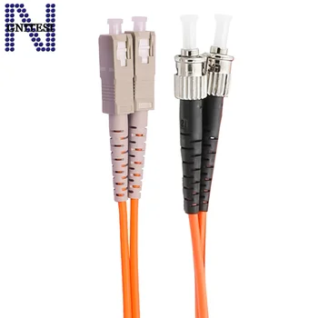 Envío Gratis! 5pcs Multi-modo de ST-SC UPC Dual-core Cable de conexión de Telecomunicaciones SC-ST 3.0 mm de Fibra de Puente 1/3/5m