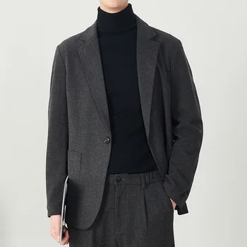 MRMT 2023 Marca Nuevos Hombres Versión coreana De La Moda Casual de Negocios Formal, Desgaste Caliente de Alta Calidad de Lana de Una pieza chaqueta