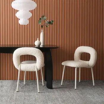 Donut silla Nórdica diseñador de casa silla de comedor ins de viento de atrás un pequeño apartamento de la luz de lujo maquillaje silla sillas de comedor silla