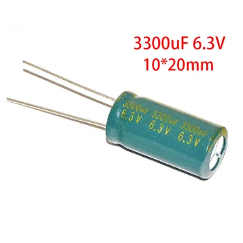 10pcs condensador electrolítico de Aluminio 3300uF 6.3 V De 10*20 condensador Electrolítico