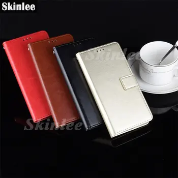 Skinlee Flip Case Para Nokia C12 4G Con Cordón de Lujo Magnético de Cuero Titular de la Cartera de Shell Para Nokia C12 4G Cubierta Posterior