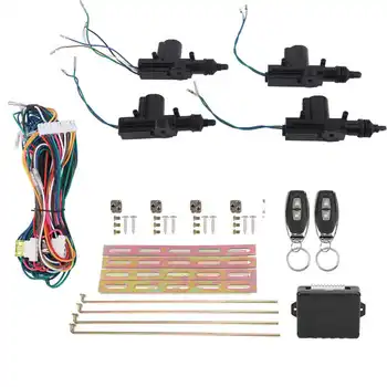 Cierre centralizado Kit de Control Remoto de Entrada Sin llave, Sistema de 12V W/LED Indicador con 2 Controladores de accesorios de Automóviles