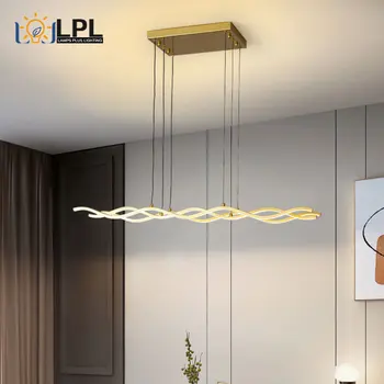 Led minimalista Comedor lámpara de Araña para la Sala de estar Dormitorio Estudio Simple de un Hogar Moderno, Iluminación Interior de Techo lámpara de Araña