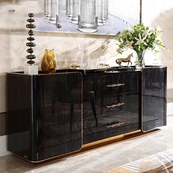 Los precios industriales de estilo Europeo metal aparador de madera de los muebles multi Buffet de gabinete para la sala de estar restaurante de cocina
