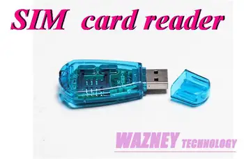 100pcs USB Lector de Tarjeta SIM GSM CDMA teléfono Móvil SMS de Copia de seguridad de la tarjeta Sim lector escritor clon de copia de seguridad kit de