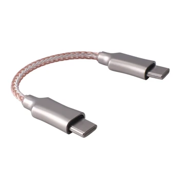 1 PCS Portátiles de Decodificación de Aplicaciones OTG Cable de 8 hilos del Cable de Audio De alta fidelidad Auricular Adaptador OTG