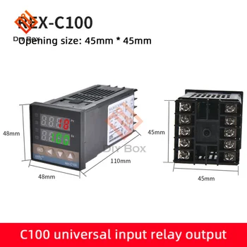 REX-C100 PID Digital regulador de Temperatura Inteligente Universal REX C100 Termostato Salida de Relé 220V