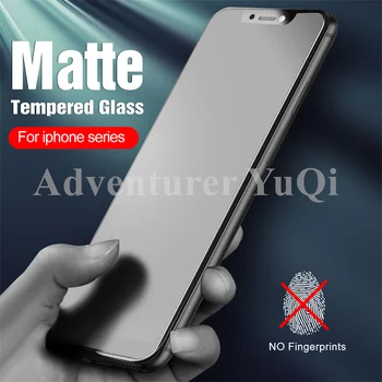 3Pcs Mate de Vidrio Templado Lleno de Pegamento para el iPhone 13 12 11 Pro XS Max mini Anti-huella digital Protector de Pantalla X XR 7 8 Plus se2020