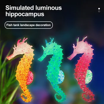 Artificial Acuario De Peces De Colores Hipocampo Brillan En La Oscuridad Adorno Acuario De Medusas Para Jardín Adorno Tanque De Peces De La Decoración