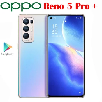 Nuevo Original Oficial de OPPO Reno 5 Pro + Plus 5G Smartphone Snapdragon 865 6.55 pulgadas AMOLED Cámara de 50MP 4500Mah 65W SuperVOOC NFC