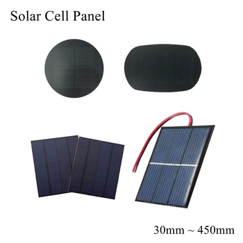 260mm Panel de Células Solares 5V 6V 12V Mini Pequeña MASCOTA Modelo de Energía de la Batería Cargador de Teléfono de la Luz de la Lámpara de Epoxy de la Junta Monocristalino Molde