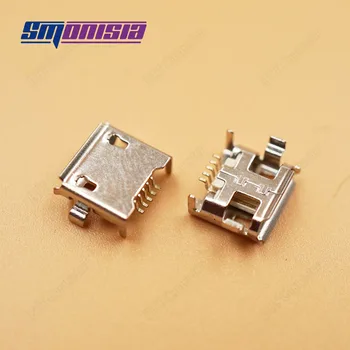 Smonisia 1000pcs Micro USB conector del cargador 4 DIP Pie Especial para el Teléfono de Productos Digitales