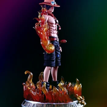 41cm JP Anime One Piece Ace figura Puño de Fuego Ace adorno Gran Fantasía modelo de Anime Ace Figurita Coleccionable Modelo de Juguetes Para los Niños