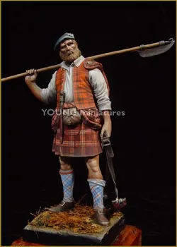 1/20, Highland Clansman 1746 kit de Resina Figura GK temas Históricos, sin estucar ni color
