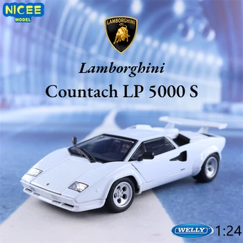 WELLY 1:24 Lamborghini Countach LP 5000 S de los deportes de coches Diecast Automóvil de Metal de Aleación Modelo de Coche para Niños juguetes de la colección de regalos B872