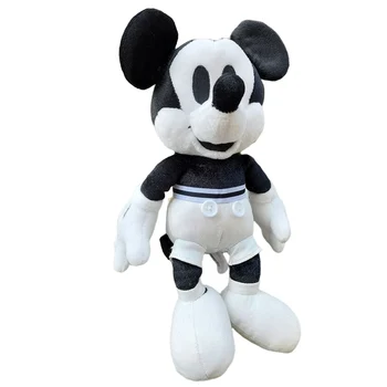 Original de Mickey de Disney en Blanco y Negro Retro Clásico de la Historieta de la Felpa Muñeca de Juguete 25cm