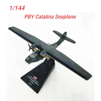 1:144 Escala Fundido Avión Modelo PBY Catalina de Hidroaviones de la Aleación de la Exhibición Estática de Adultos de la Colección de la II Guerra Mundial Plano de Regalo Juguetes