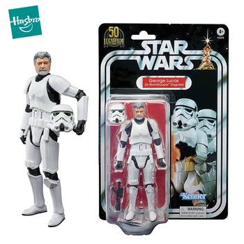 Hasbro Star Wars Black Series Figura de Acción de Lucasfilm 50 Aniversario de George Lucas Stormtrooper Coleccionables, Juguetes de Niños Regalo