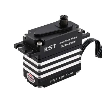 KST X20-4208 46 KG 0.07 Seg de Alto Voltaje Digital de Metal Gear sin Escobillas 4 Polos Servo Motor DC De 1:7 1:8 Escala RC Coches de carreras