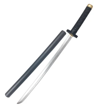 Caliente 61cm Katana Samurai Ninja Corto Uchikatana Espada de Simulación de Rendimiento Puntales de Cosplay American Anime Cuchillo Juguetes Regalos