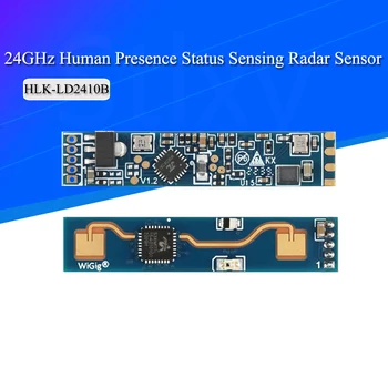 HLK-LD2410 5V Mini de Alta Sensibilidad 24GHz la Presencia Humana en el Estado del Sensor de Radar Módulo de Sensibilidad del Consumidor DuPont