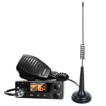 ABBREE CB 27 mhz Antena de la Radio Base Magnética 26-28MHz Antena de CB PL259/BNC Macho para Cobra Midland Uniden Maxon Móvil de la Radio del Coche