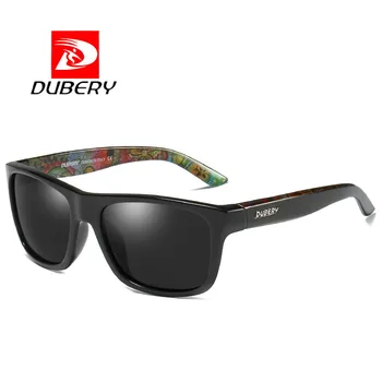 DUBERY el Diseño de la Marca Polarizada HD Gafas de sol de los Hombres de Conducción Tonos Masculinos Retro Gafas de Sol Para los Hombres de Verano Espejo Cuadrado Oculos 182