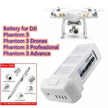 Los Drones de la Batería 15.2 V/4500mAh PHA-3 para DJI Phantom 3, Profesional, Avanzar en