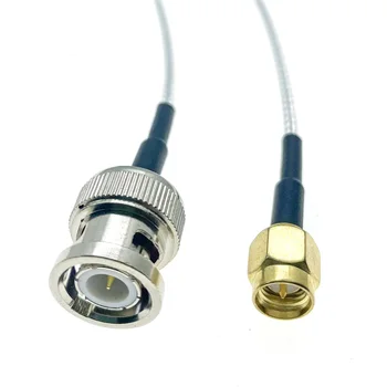 Cable RG316 SMA Macho a BNC Macho de Enchufe de 50 Ohm RF Coaxial Cable de Extensión de cable Flexible Coaxial Cable de acoplamiento ventas al por mayor