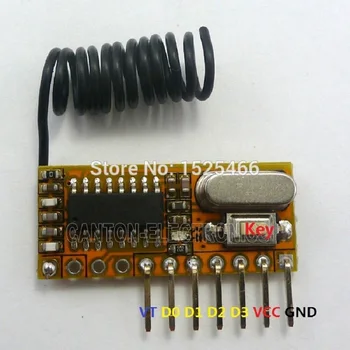 433MHz 1527/2262 Superheterodino Receptor Decodificador Módulo Inalámbrico Receptor de RF Plug-in, DEBIDO