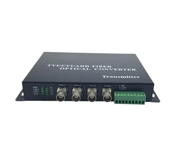 teleconferencia dedicado 1080P CVI/TVI/AHD video convertidor de medios de fibra a fibra transmisor y el receptor