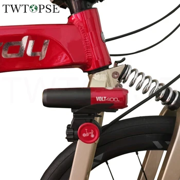 TWTOPSE Luz de la Bici de Titular Para Birdy 1 2 3 Nuevo Clásico P40 Bicicleta Plegable RIN Cabeza de la Cámara Frontal de la Lámpara de Bastidor de Soporte de Aleación de Aluminio