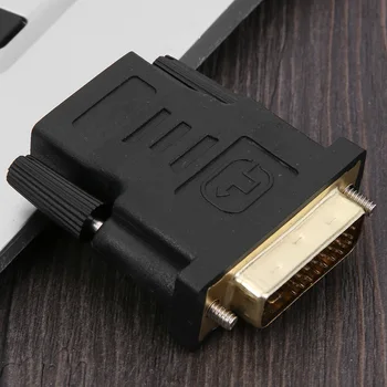 Compatible con HDMI-compatible Hembra a DVI 24+1Pin Macho Conversor Adaptador de Cable Connecto