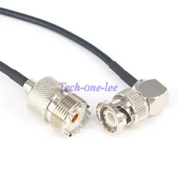 UHF SO239 Hembra a BNC Macho Antena WIFI Extensión de Cable Coaxial de 20 cm