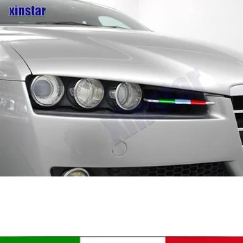 Coche de la Bandera italiana Altura de la Luz de Pegatinas Calcomanías Para Alfa Romeo 159 TI Brera Accesorios de Automóviles