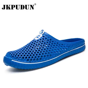 JKPUDUN los Hombres de la Moda de las Sandalias de Verano para Hombres Zapatillas Zapatos de Playa Casual Transpirable Zapatillas de Casa los Hombres de Flip-Flops Más el Tamaño de 36-45