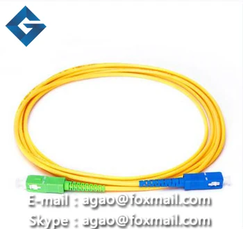 SC/APC-SC/APC DÚPLEX 9/125 patch cable de fibra cable de puente, Monomodo 3M