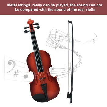 El Violín acústico de Juguetes Ajustable de la Cadena de Simulación de Instrumentos Musicales Práctica de la Educación de los Niños de Juguete de Niño Regalos para Principiantes