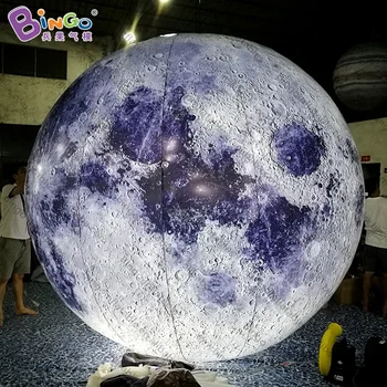 2022 Caliente de la venta de iluminación LED de 3m inflable de la luna de globos para la decoración personalizada inflable de la luna modelo de juguete de la luna para la exposición