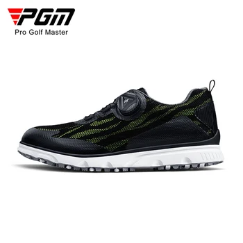 PGM Microfibra de Cuero de la PU de Golf Zapatos de Deporte de los Hombres de Malla de la Perilla de los Cordones de los zapatos de Goma Anti-deslizante Tacos de Formadores de Zapatillas de deporte XZ228