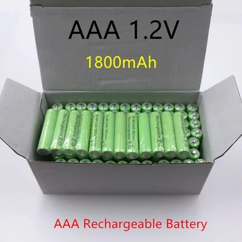 100% novo aaa 1800mah ni-mh 1.2 v bateria recarregável aaa bateria 3a bateria recarregável ni-mh batería para câmera brinquedo