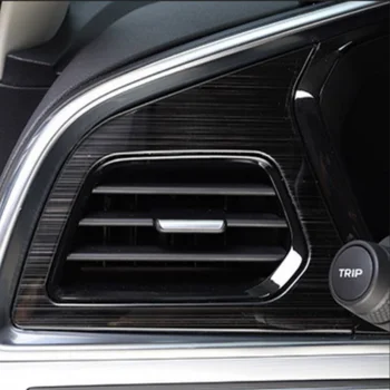 SBTMY decorativa de acero Inoxidable marco frontal, aire acondicionado, rejillas de ventilación de los automóviles Para Geely Tugella 2019-22 FY11