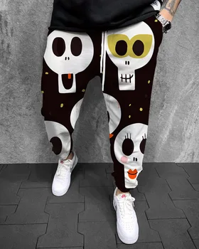 Halloween 3D Impreso Pantalones Casuales Hombres Sportwear Corredores de Larga Pantalones de los Hombres al aire libre pantalones de Chándal Masculino de Hip Hop 2022 Nuevos Pantalones
