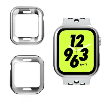 TPU Cubierta de Parachoques para el Apple Watch 5 4 3 2 1 Marco Para el IWatch Banda de 44 mm 40 mm 42 mm 38mm Reloj Protector de Pantalla Caso de los Accesorios