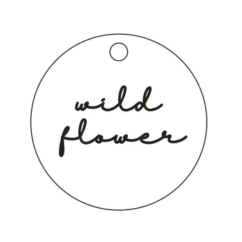Delicada Flor Silvestre, Inspirado Collar Sencillo de inspiración Disco Colgante de Collar de la Joyería de 15mm ,de 18 pulgadas