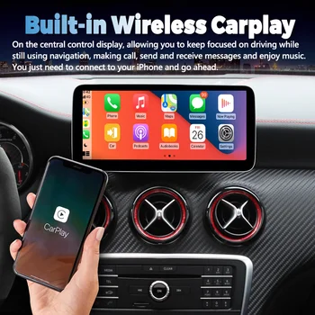 La Radio del coche Android, Pantalla Multimedia Reproductor de Vídeo GPS Para Mercedes Benz a W176 CLA C117 X117 GLA X156 2013-2018 CarPlay Jefe de la Unidad de