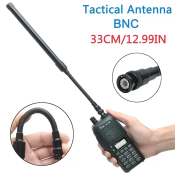 Plegable de cuello de cisne Táctica de la Antena TNC Doble Banda VHF UHF 144/430Mhz para el Jamón de Radio Yaesu TYT TK-378 TK-278 TK-388