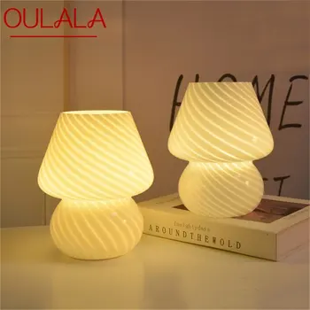 OULALA Dimmer Creativa Lámpara de Mesa Contemporáneo de Setas Mesa de Luz LED para el Hogar Dormitorio Decoración