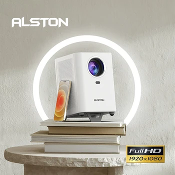ALSTON Z3 Full HD LED Proyector 1080P Altavoces de alta fidelidad de 300 pulgadas de Pantalla Grande de Cine en Casa Inteligente Android WiFi Para el Teléfono Inteligente Beamer